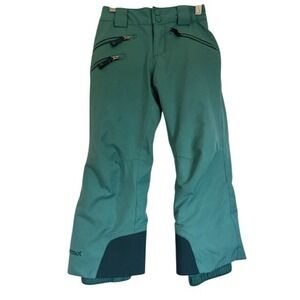Marmot Kids Ski Pants Snow Winter Sport Green Insulated Waterproof - Size XL